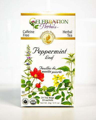 CELEBRATION HERBALS PEPPERMINT LEAF TEA 24TEA BAGS