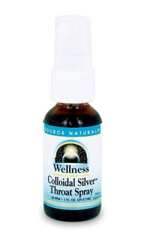 SOURCE NATURALS WELLNESS COLLOIDAL SILVER THROAT SPRAY 1OZ