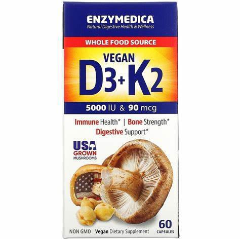 ENZYMEDICA D3 K2 60 CAPS