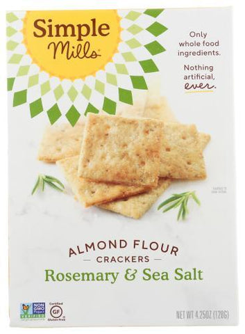 SIMPLE MILLS ALMOND FLOUR CRACKER ROSEMARY 4.25OZ