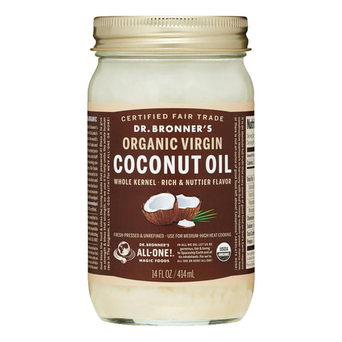 DR BRONNER COCONUT OIL VIRGIN 14OZ