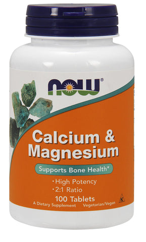 NOW CALCIUM & MAGNESIUM 100 TABS
