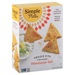 SIMPLE MILLS PITA CRACKERS HIMALAYAN SALT 4.25OZ