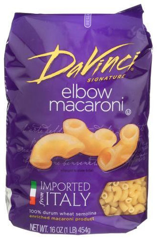 DAVINCI ELBOW MACARONI 16OZ