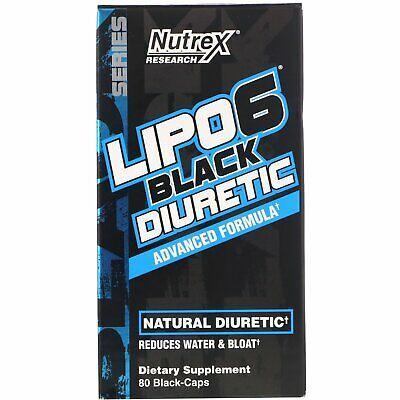 NUTREX LIPO 6 BLACK DIURETIC ADVANCED FORMULA 80 CPS