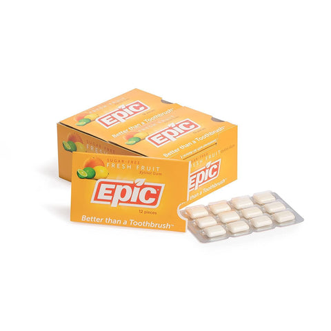 EPIC XYLITOL GUM FRESH FRUIT 12PC