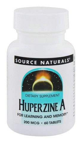SOURCE NATURALS HUPERZINE A 200MCG 60 TABS