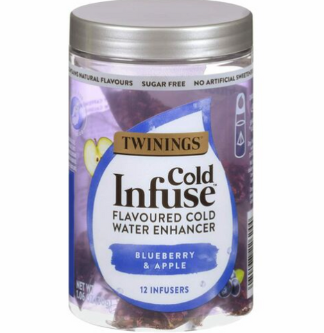 TWINING TEA COLD INFUSE BLUEBERRY APPLE 12BG