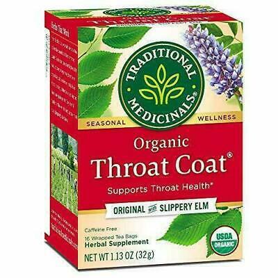 TRADITIONAL MEDICINALS THROAT COAT TEA 16BAGS