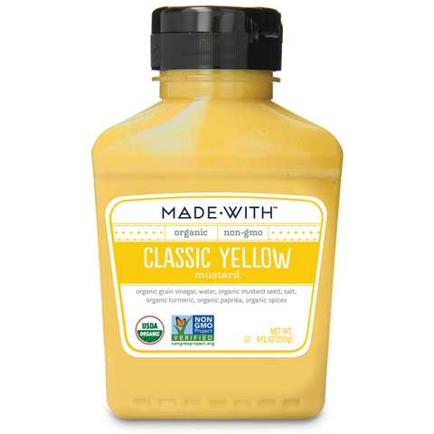 MADE WITH ORG YELLOW MUSTARD 9OZ