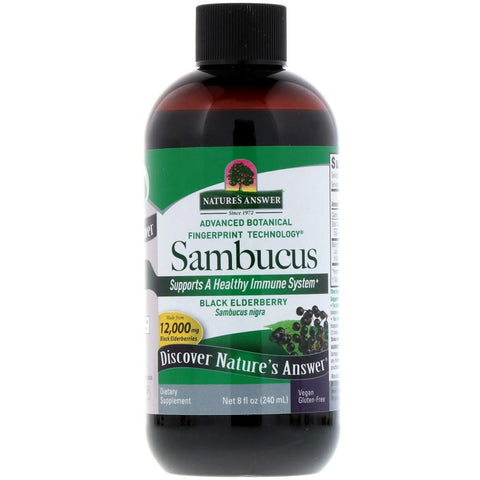 NANSWER LIQUID SAMBUCUS 8OZ