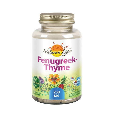 NATURES LIFE FENUGREEK-THYME 250 MG 100  CAPS