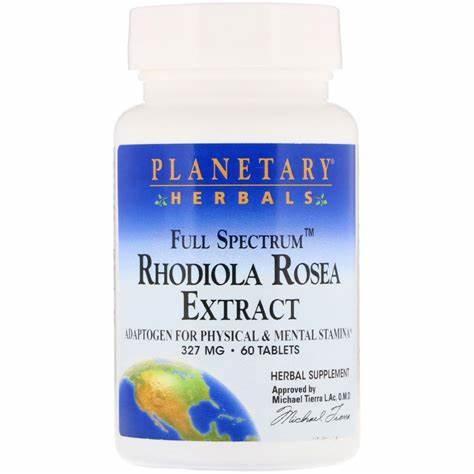 PLANETARY HERBALS RHODIOLA ROSEA EXTRACT 327MG 6TB