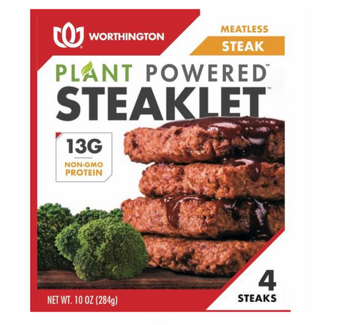 WORTHINGTON MEATLESS STEAKLET 10OZ