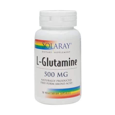 SOLARAY L GLUTAMINE 500MG 50VEG CAPS