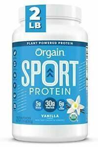 ORGAIN SPORT PROTEIN VANILLA POWDER 2LB