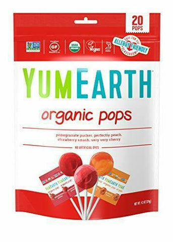 YUMMYEARTH LOLLI POP FRUIT 20PCS  4.20OZ