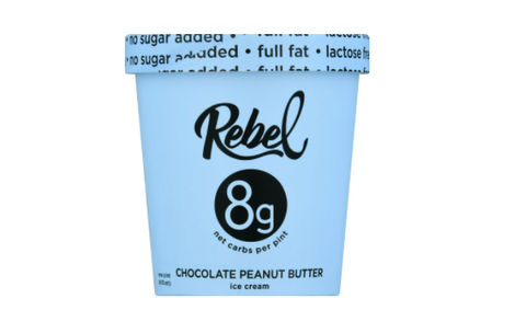 REBEL ICE CREAM CHOCOLATE PEANUT BUTTER 1PT
