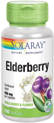 SOLARAY ELDERBERRY 100 VEG CAPS