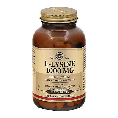 SOLGAR L LYSINE 1000MG 100TB