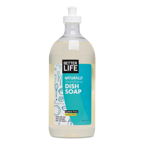 BETTER LIFE DISH SOAP,LEMON MINT 22 OZ