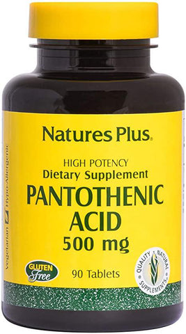 NATURES PLUES PANTOTHENIC ACID 500 MG 90 TB