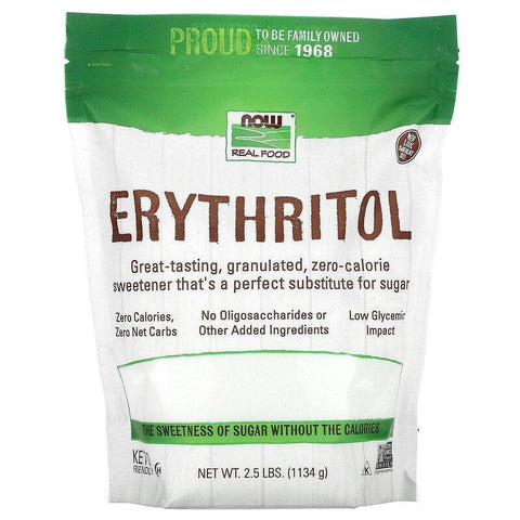 NOW REAL FOOD ERYTHRIOL 2.5 LB
