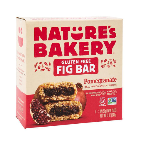 NATURES BAKERY BAR FIG GF POMEGRANATE 12 OZ