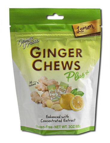 PRINCE OF PEACE DIGESTIVE GINGER CHEW LEMON 3 OZ