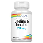 SOLARAY CHOLINE & INOSITOL 250MG 100VC
