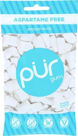 PUR GUM PEPPERMINT 55PC