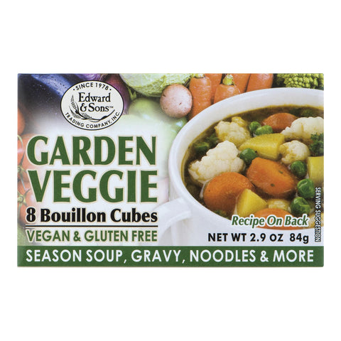 EDWARD & SON GARDEN VEGGIE BOUILLON CUBES