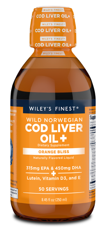 WILEY'S FINEST WILD NORWEGIAN COD LIVER OIL 4.23OZ